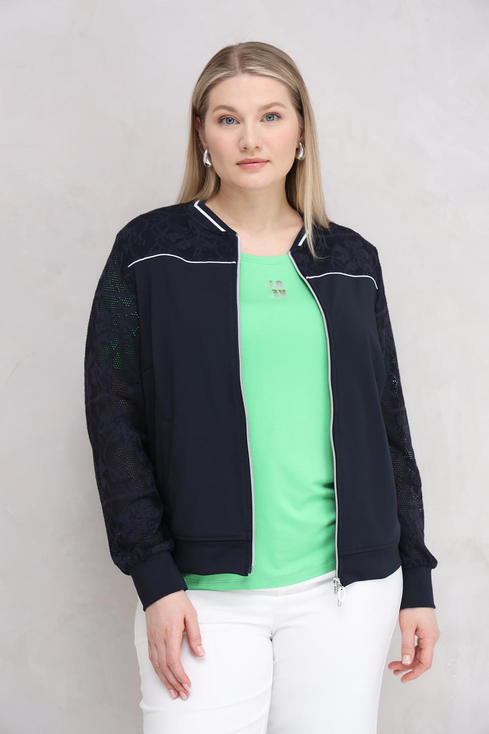 Жакет Tuzzi с кружевом черный