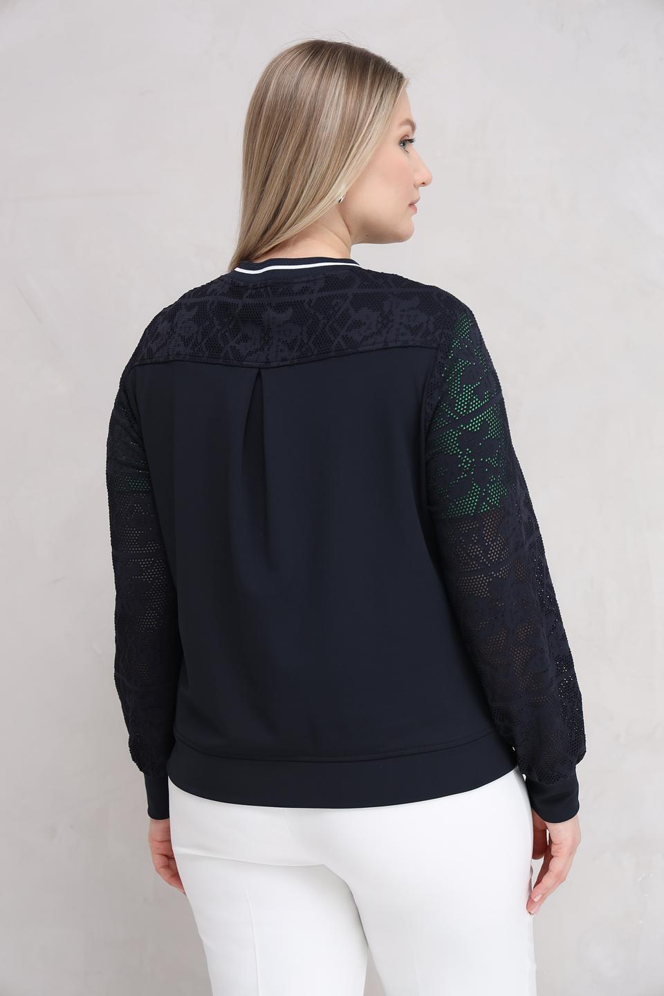 Жакет Tuzzi с кружевом черный