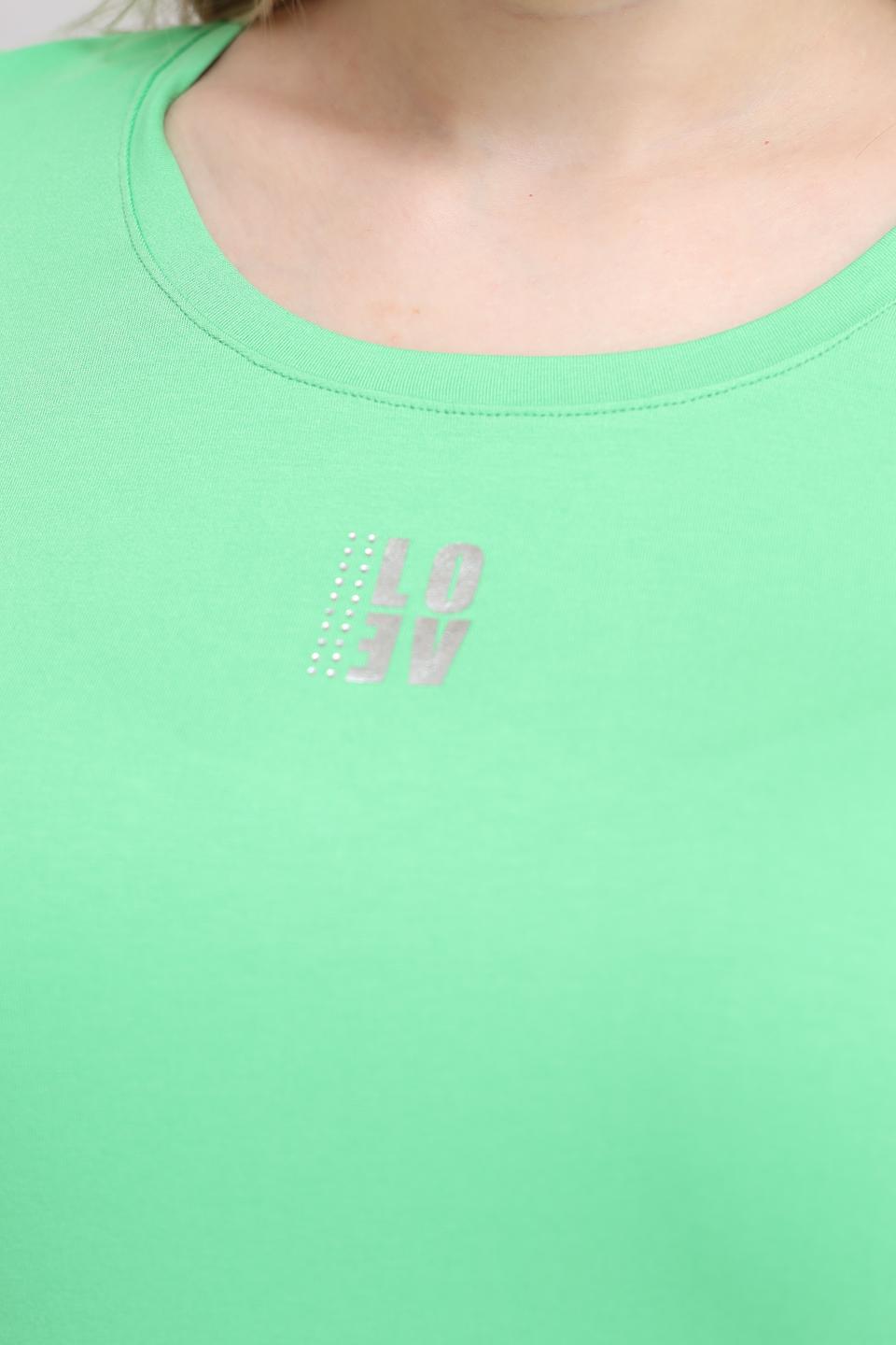 Футболка Tuzzi лайм с логотипом