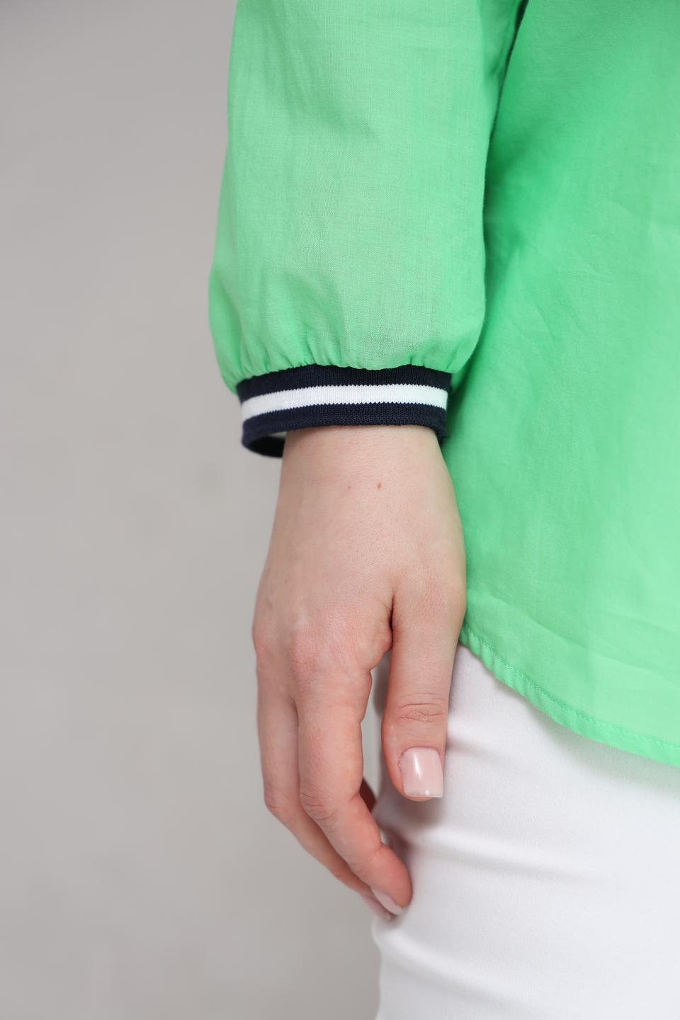 Рубашка Tuzzi лайм с манжетами