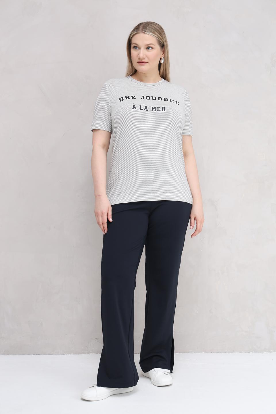 Футболка Gerry Weber полоска серая