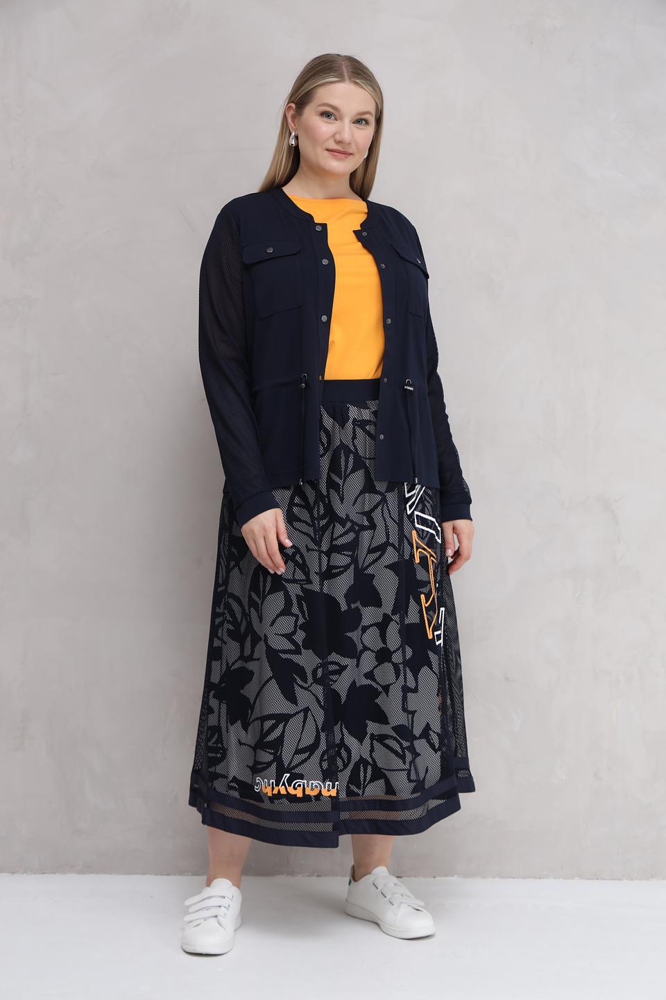 Жакет Lebek с карманами темно-синий