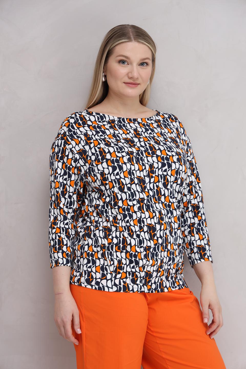 Лонгслив Lebek с принтом