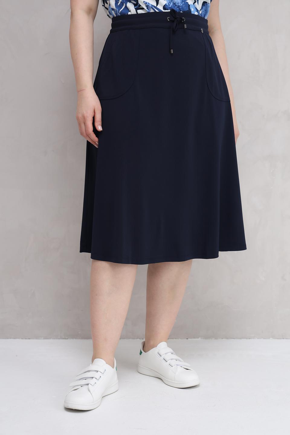 Юбка Barbara Lebek темно-синяя