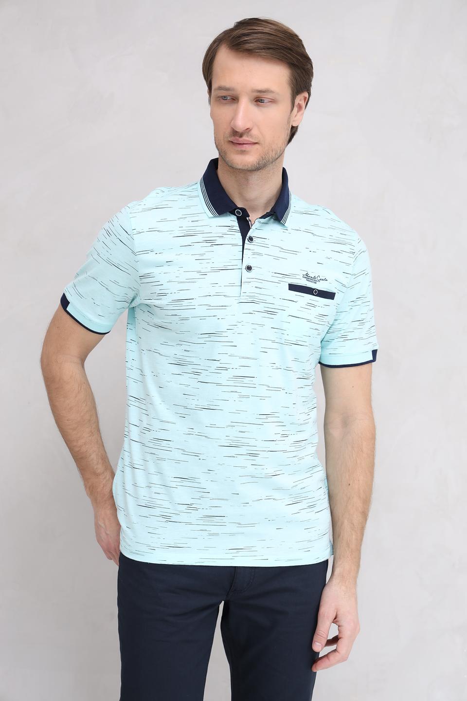 Поло Monte Carlo с принтом мятное