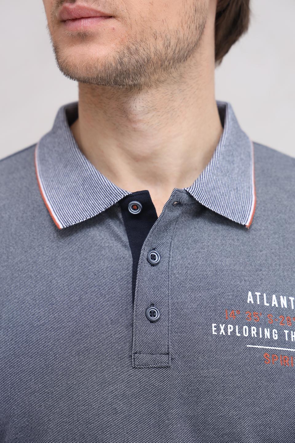 Поло Casa Moda мужское серое