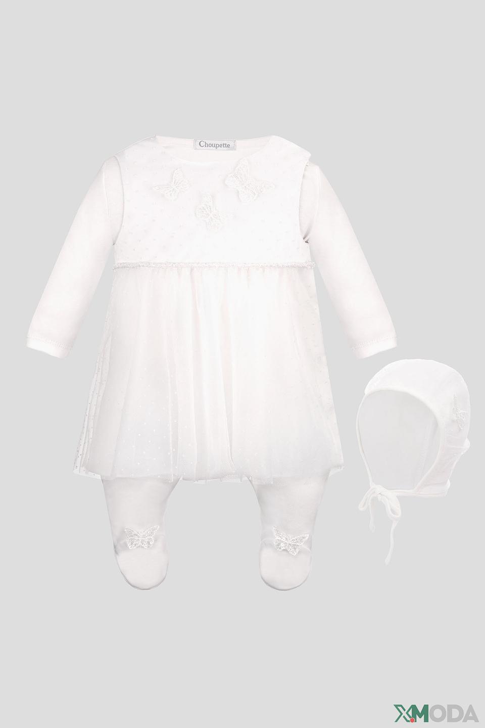 Комплект Choupette экрю с бантиками