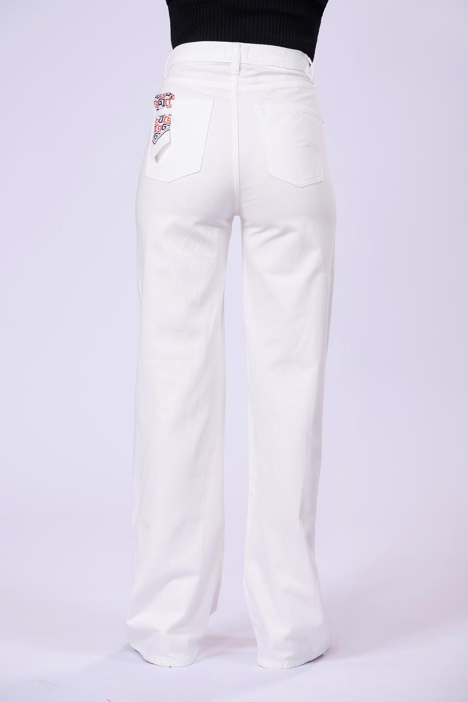 Брюки Gaudi палаццо белые