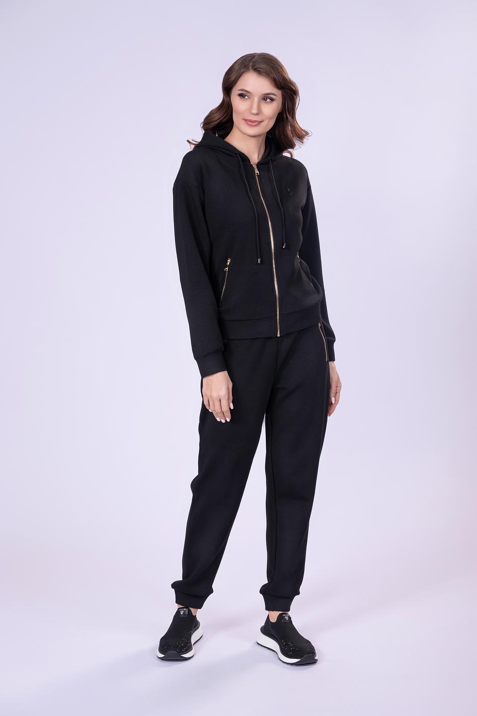 Джемпер Gaudi жен. с молнией черный