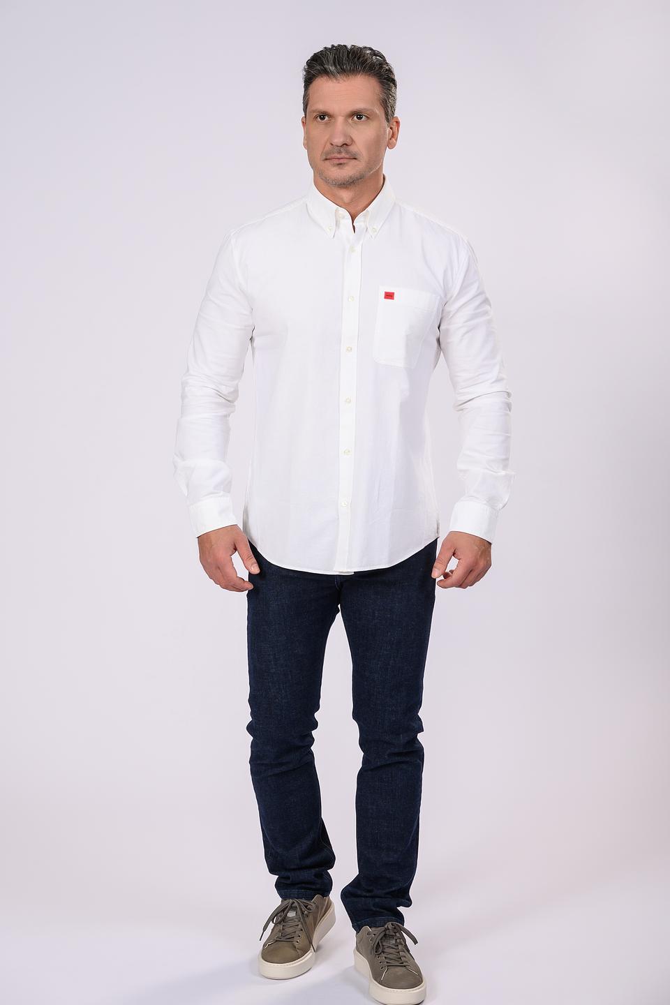 Рубашка Hugo белая с логотипом