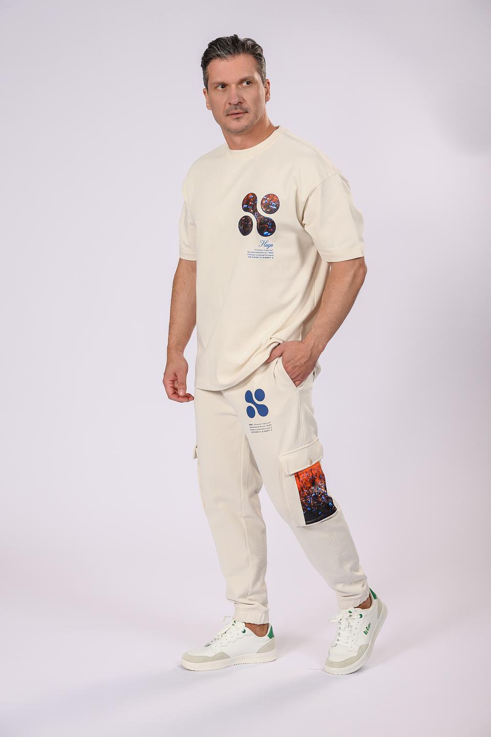 Брюки карго Hugo бежевые