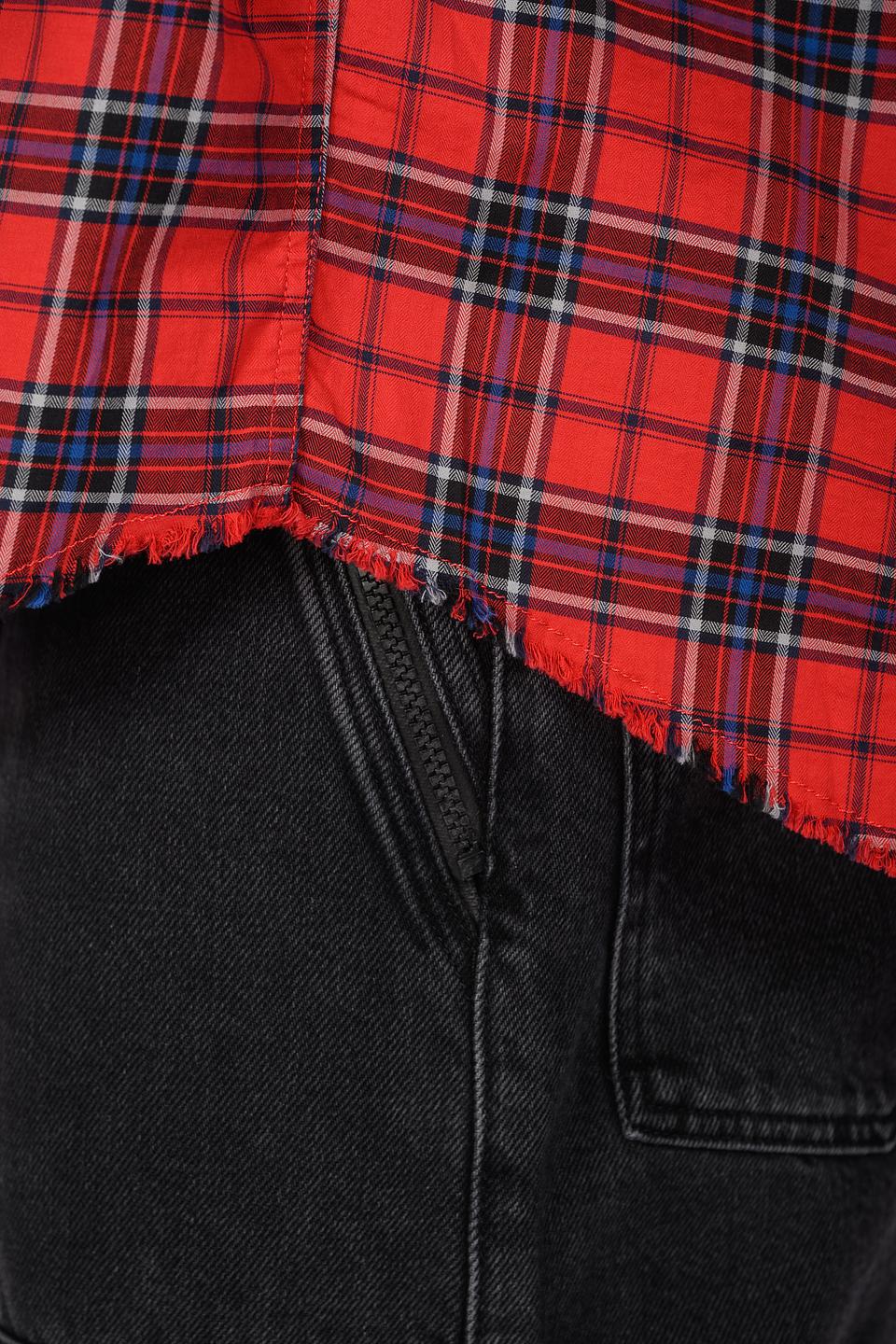 Рубашка Hugo клетка красный