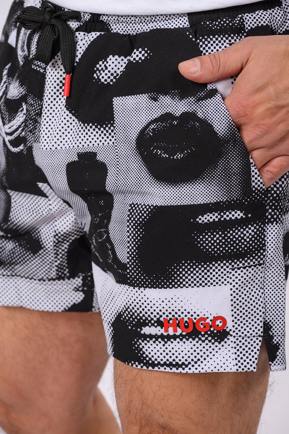 Плавки Hugo с принтом губы