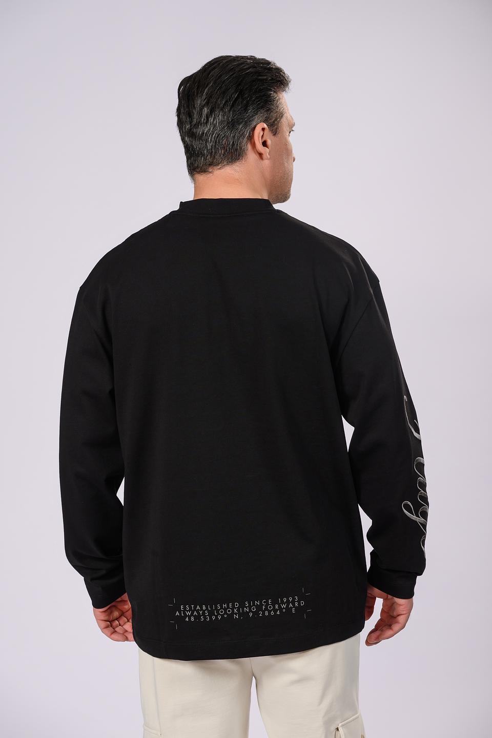 Джемпер Hugo логотип чёрный