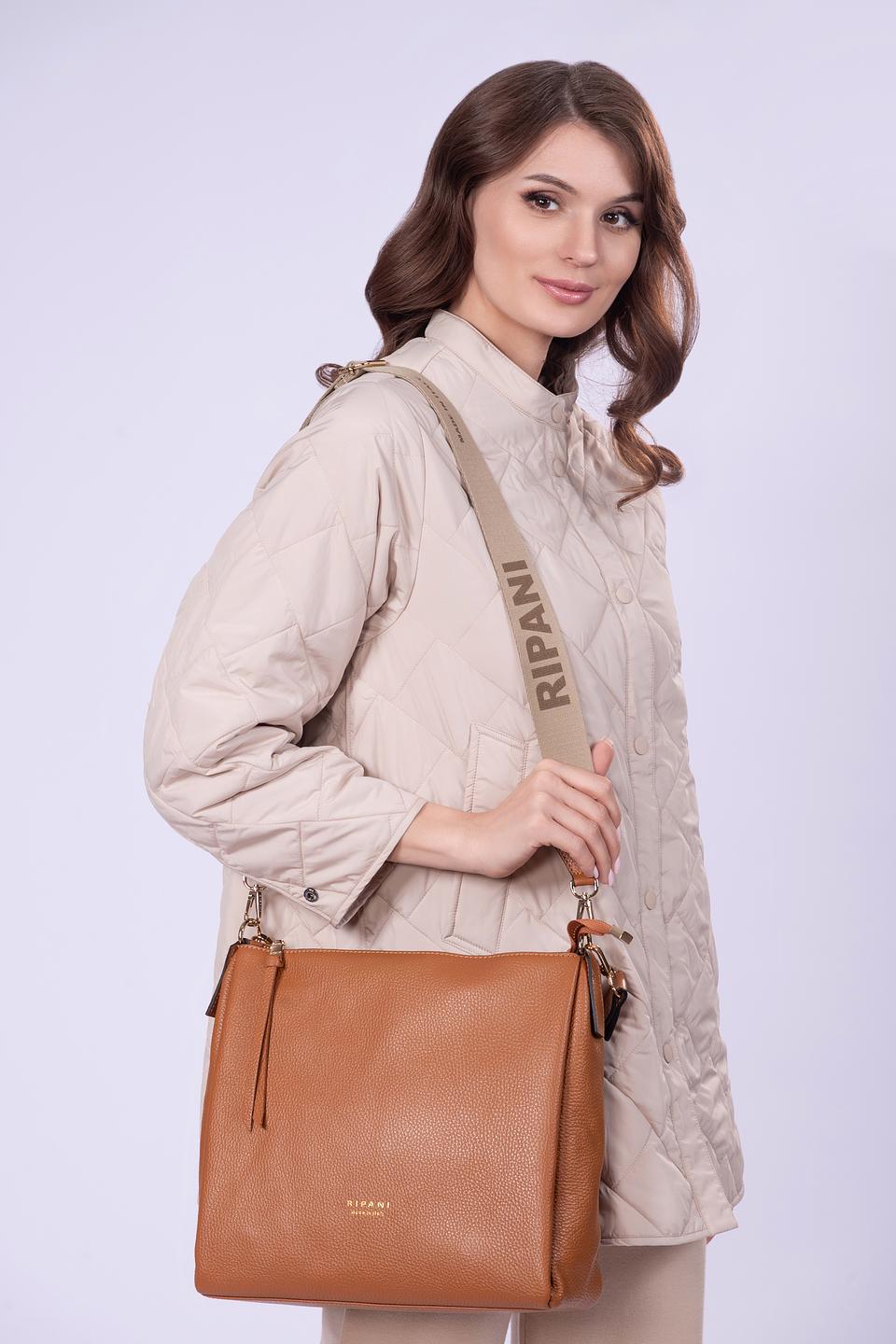 Сумка Ripani кожаная коричневая