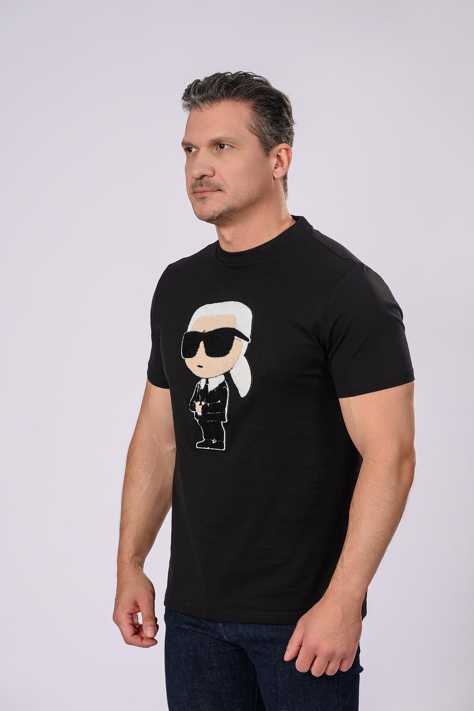 Футболка Karl Lagerfeld с принтом чёрный