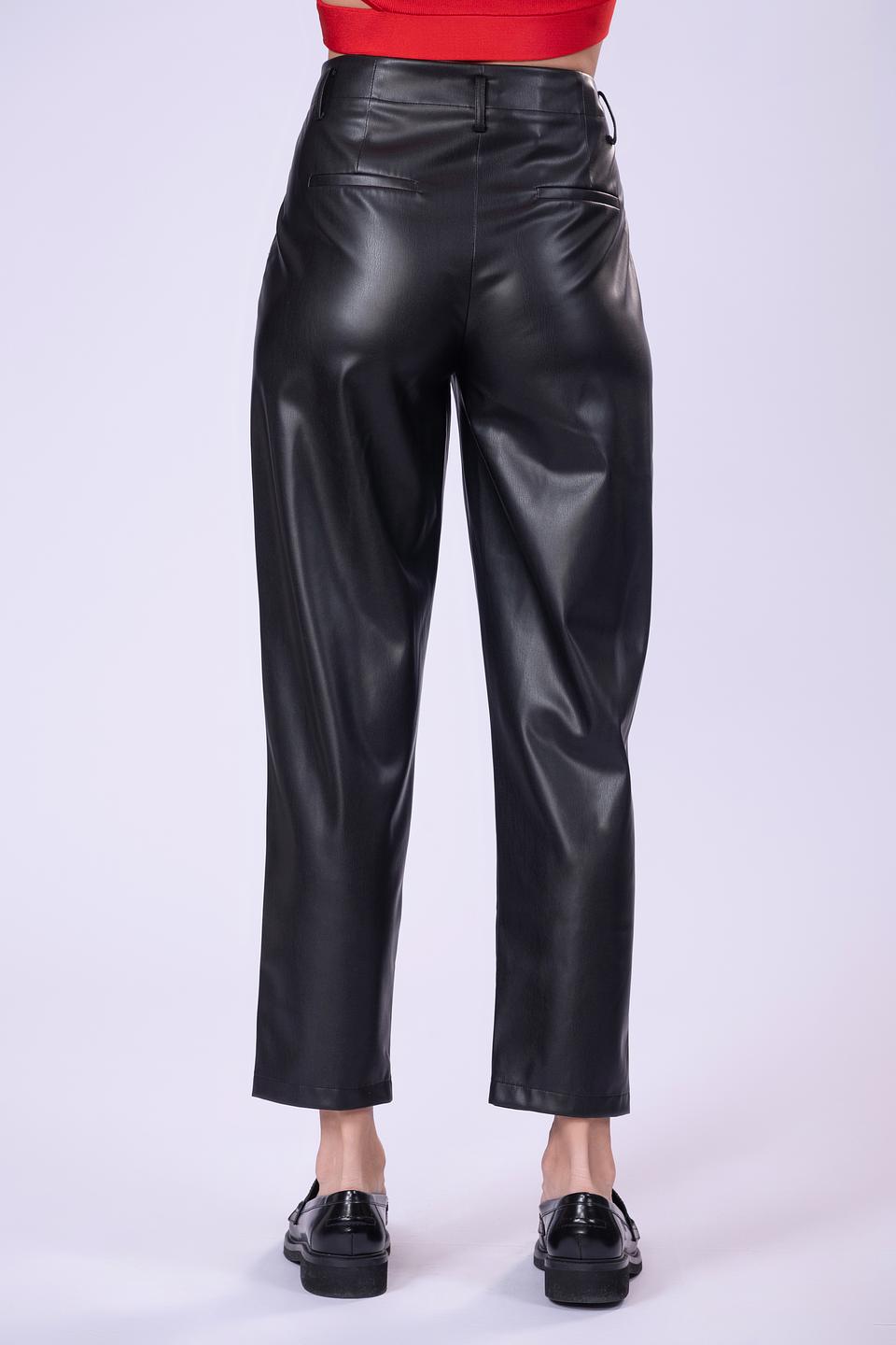 Брюки Liu-Jo кожаные чёрные