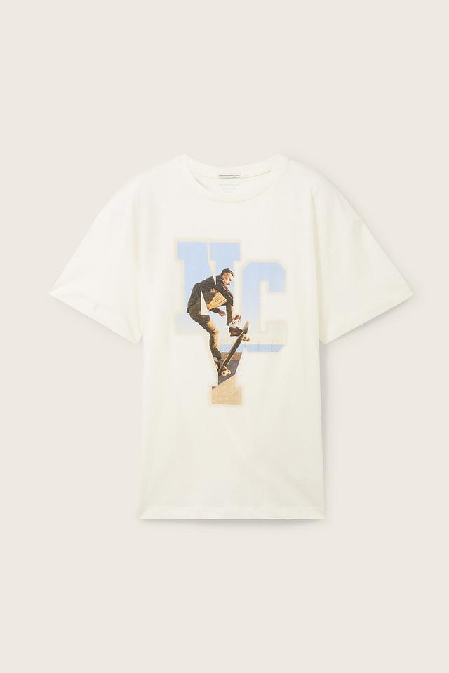 Футболка Tom Tailor с принтом скейтбордиста