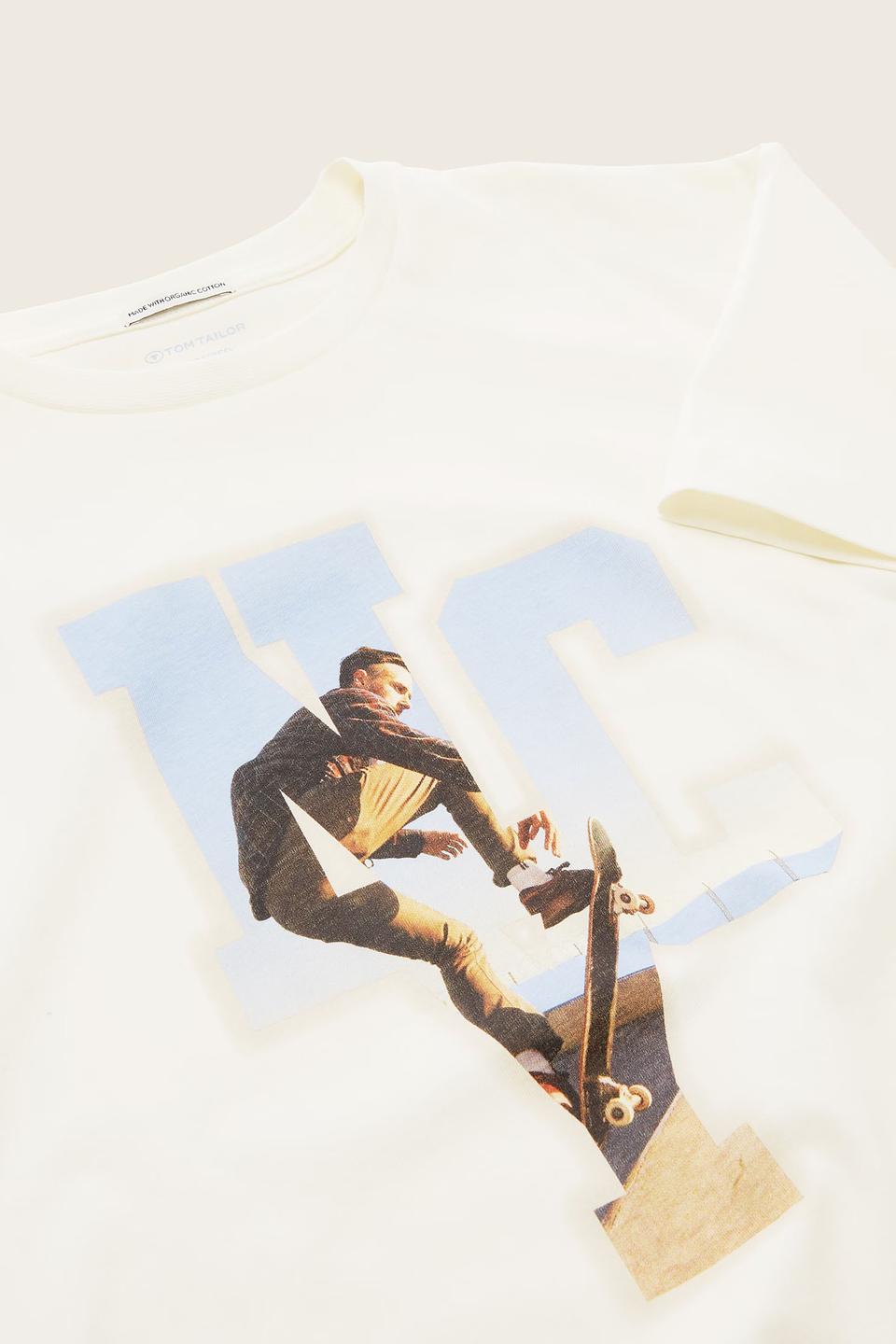 Футболка Tom Tailor с принтом скейтбордиста