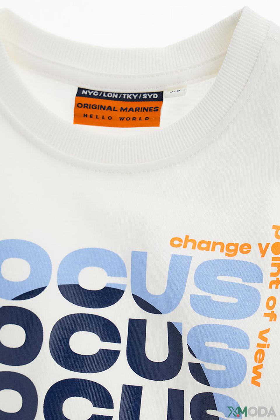 Футболка Original Marines с принтом белый