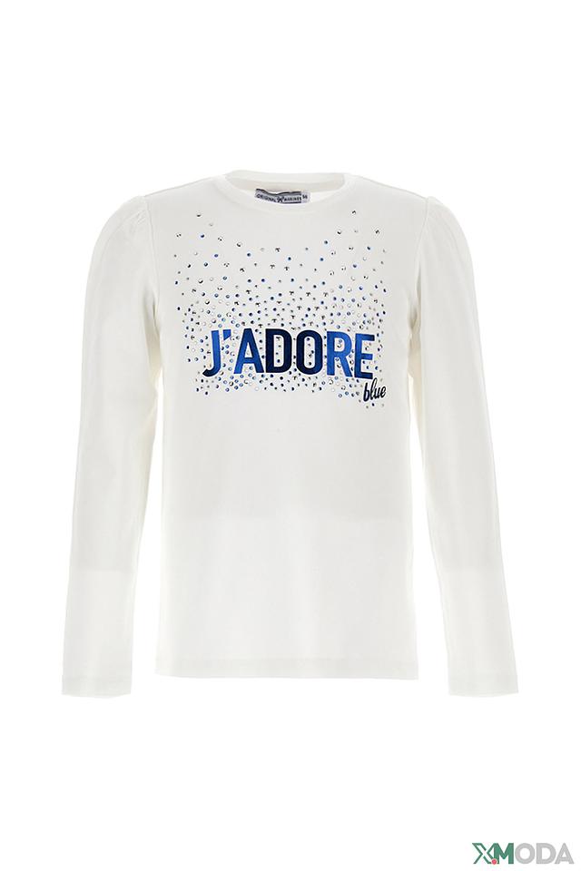 Футболка Original Marines с пайетками белый