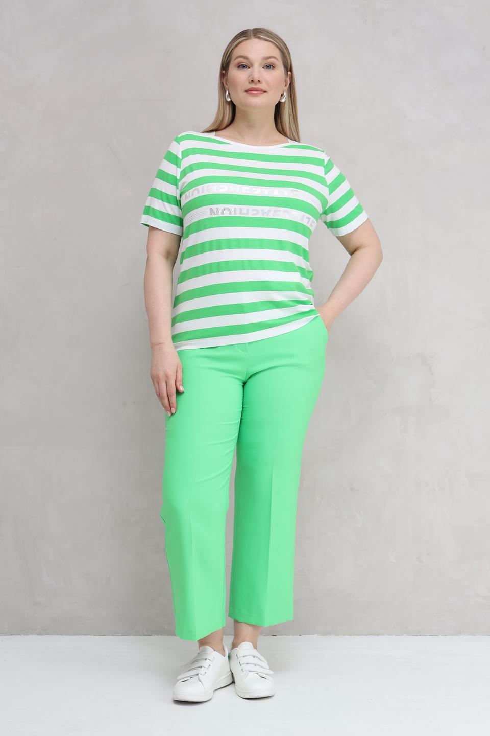 Футболка Tuzzi в полоску лайм
