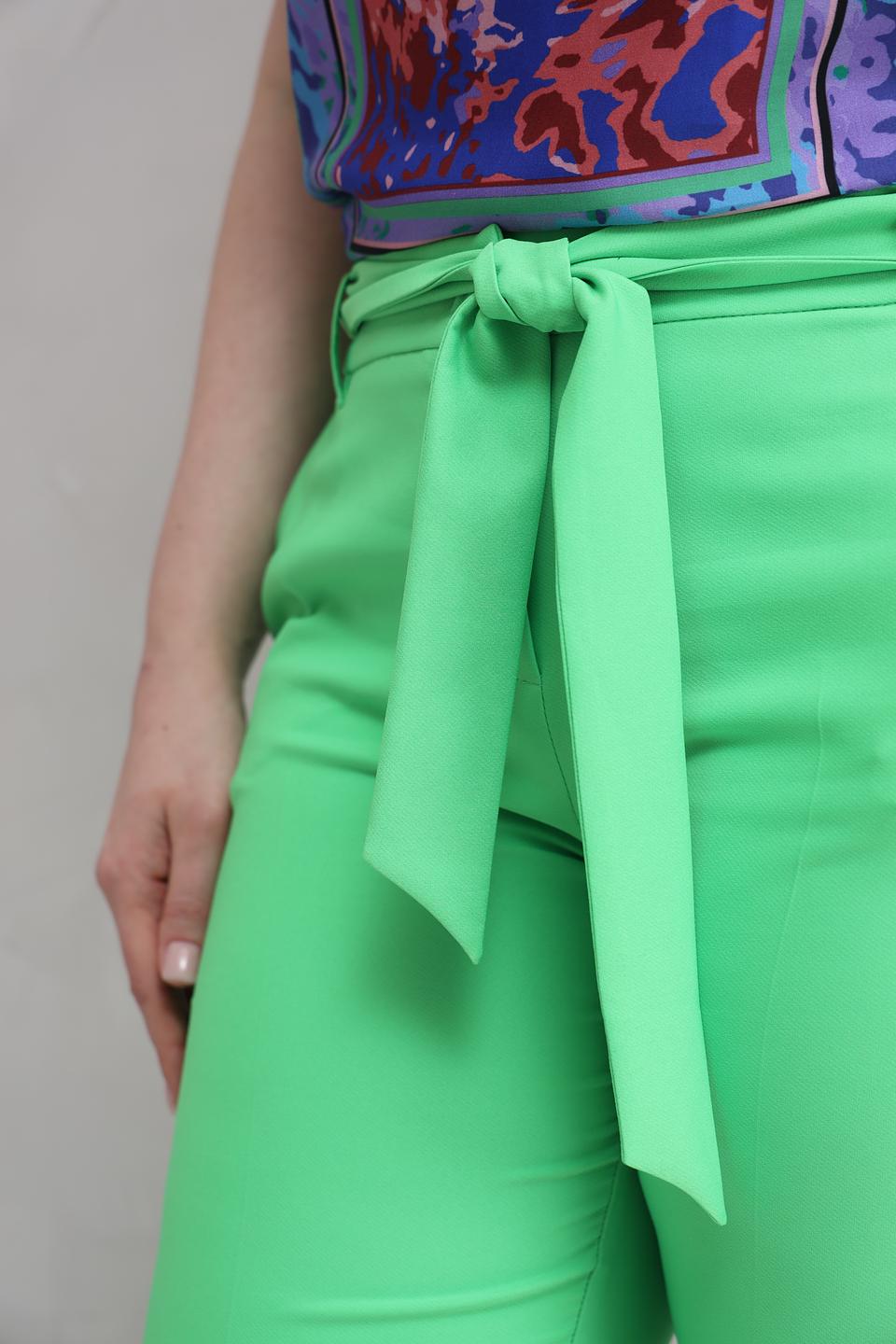 Брюки Tuzzi лайм с поясом
