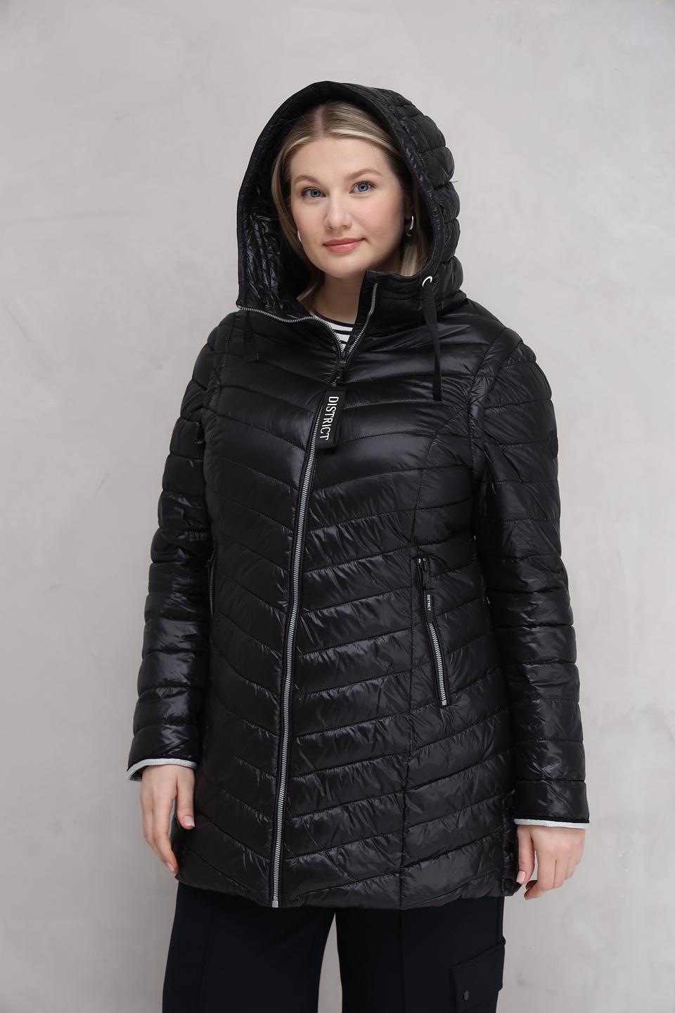 Куртка District стеганая чёрная