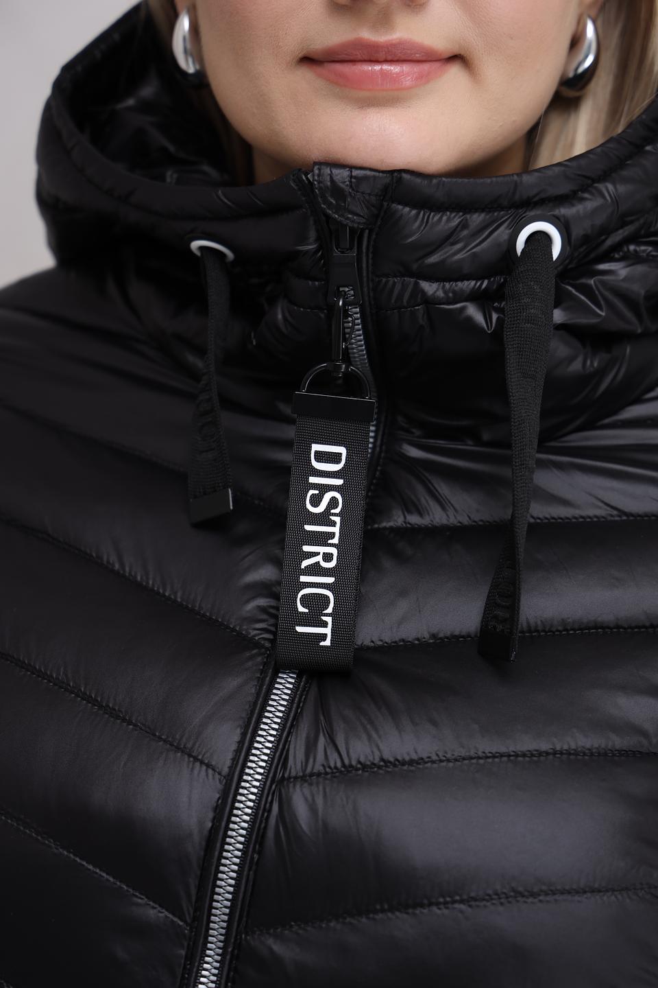 Куртка District стеганая чёрная
