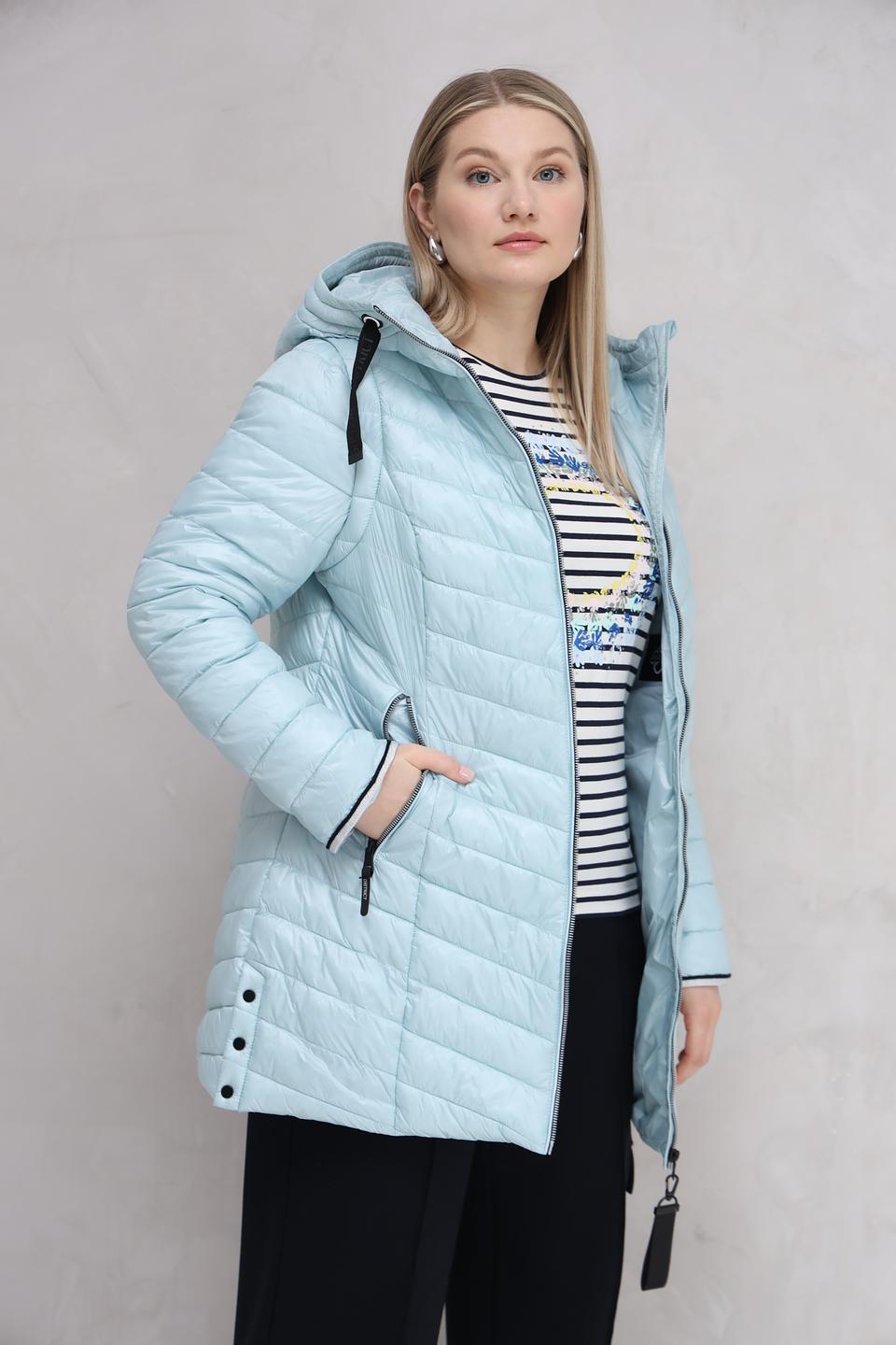 Куртка District стеганая голубая
