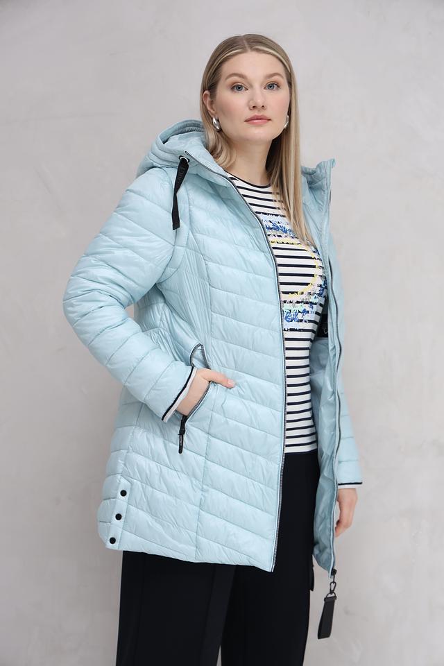 Куртка District стеганая голубая