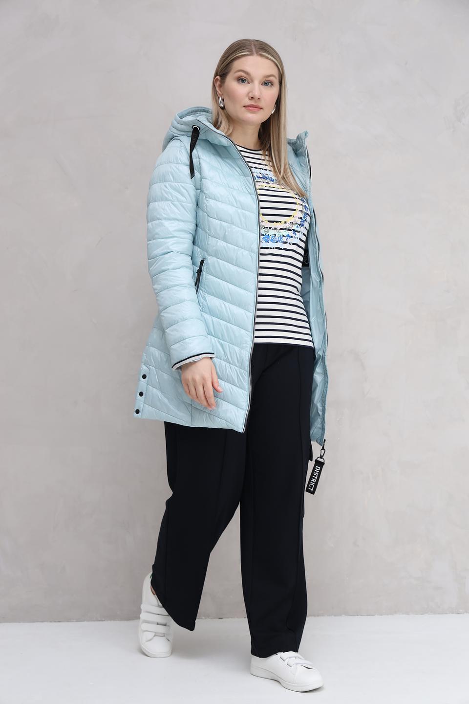 Куртка District стеганая голубая