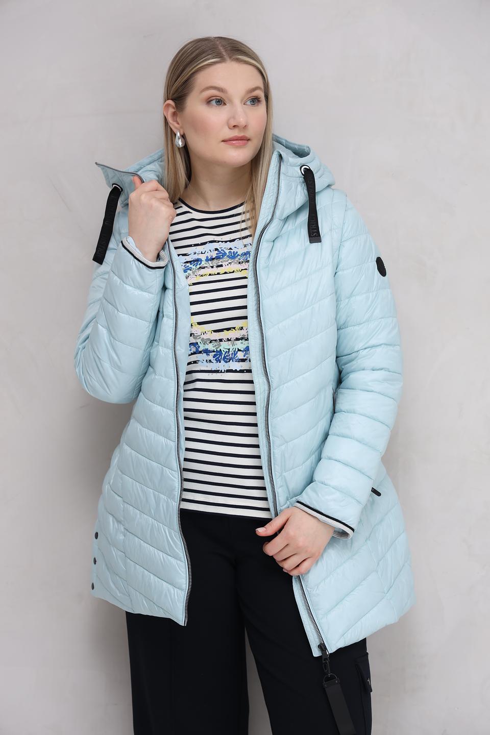 Куртка District стеганая голубая