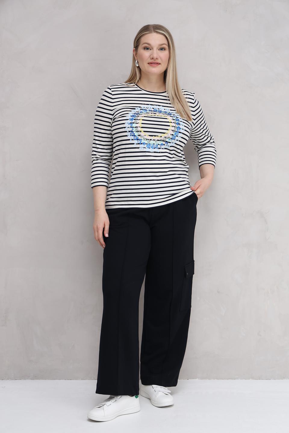 Лонгслив Gerry Weber в полоску с цветами