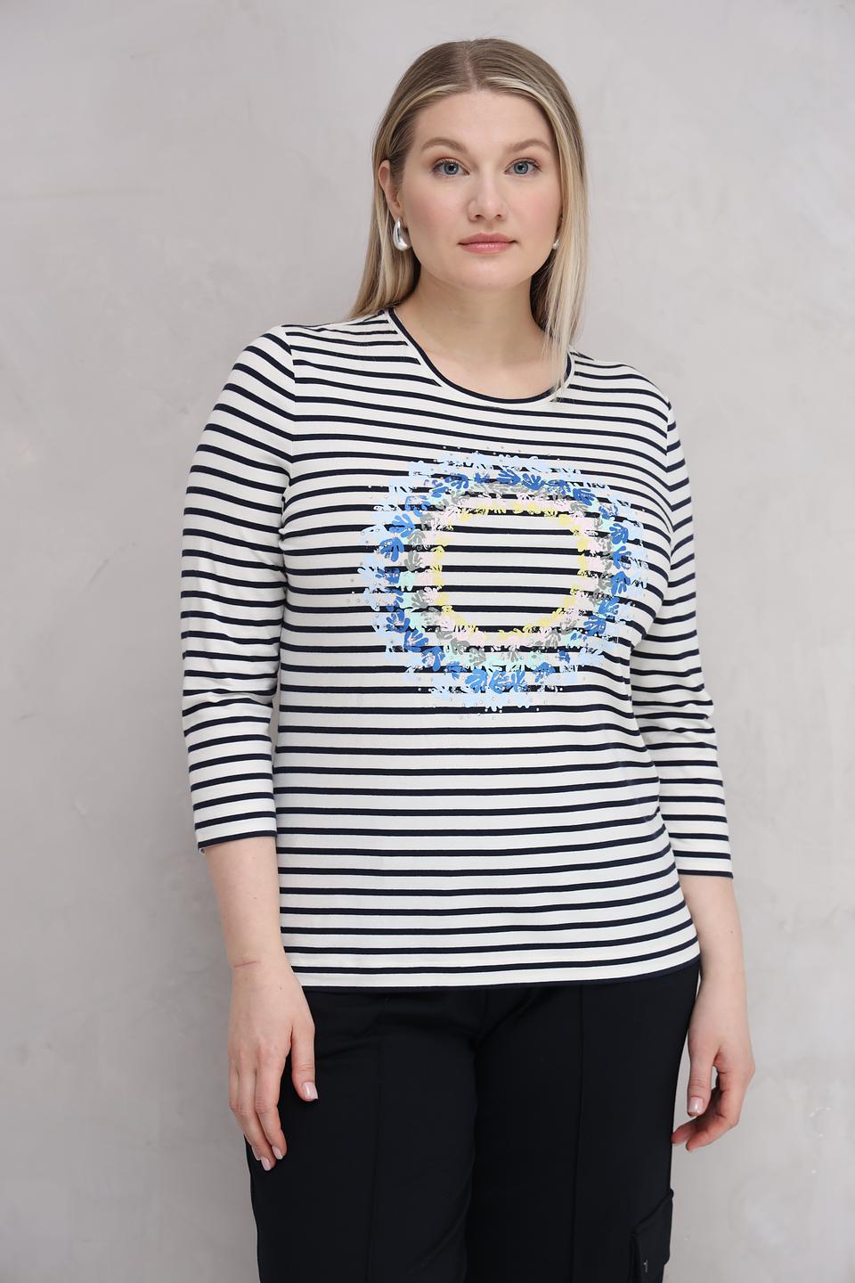 Лонгслив Gerry Weber в полоску с цветами