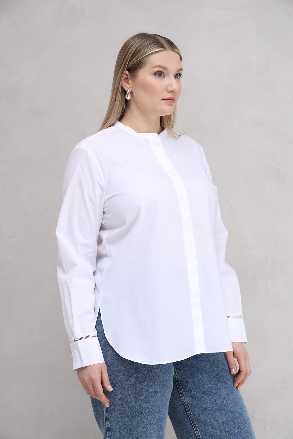 Рубашка Gerry Weber белая с лентой