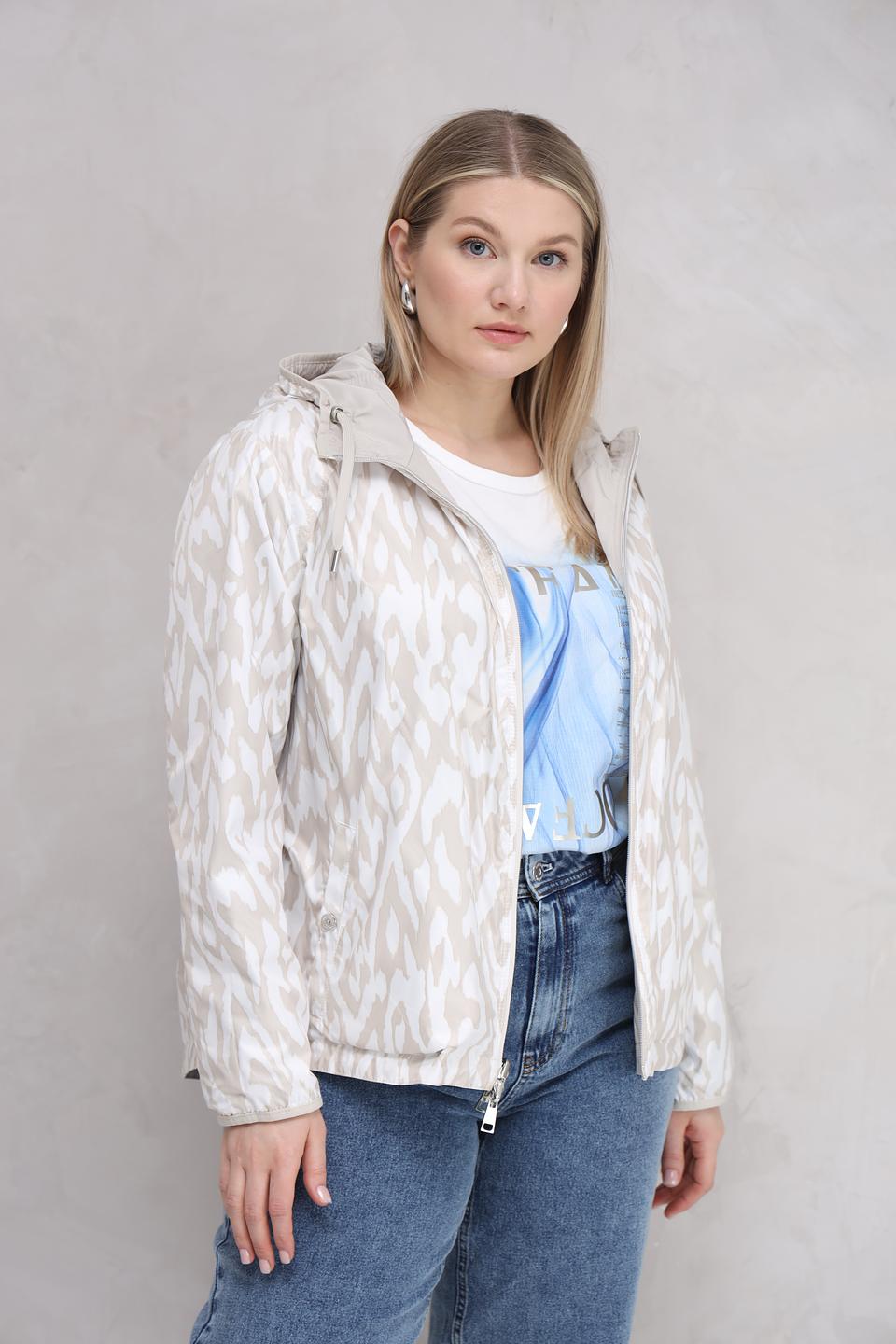 Куртка Lebek с капюшоном бежевая