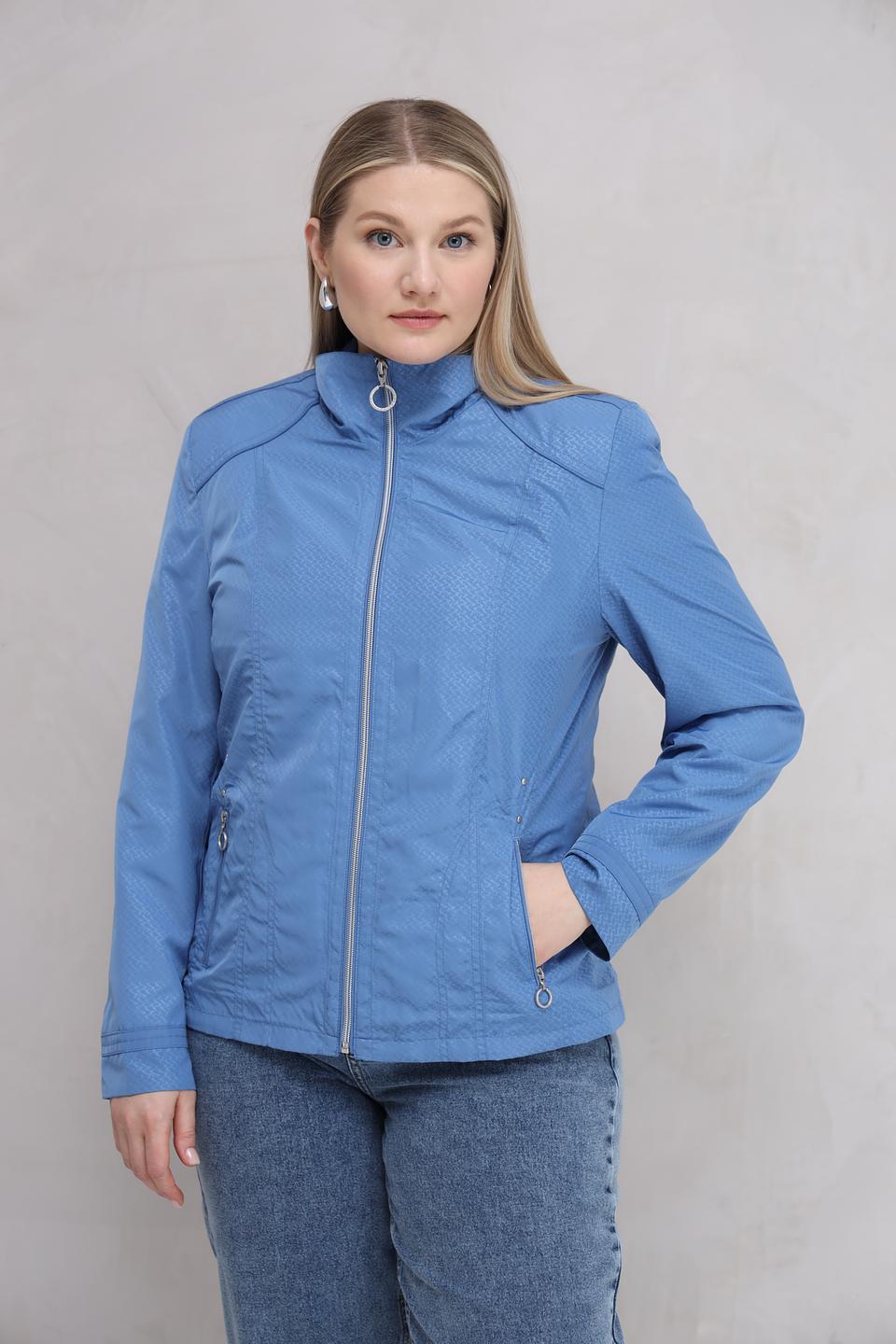 Куртка Lebek голубая с текстурой