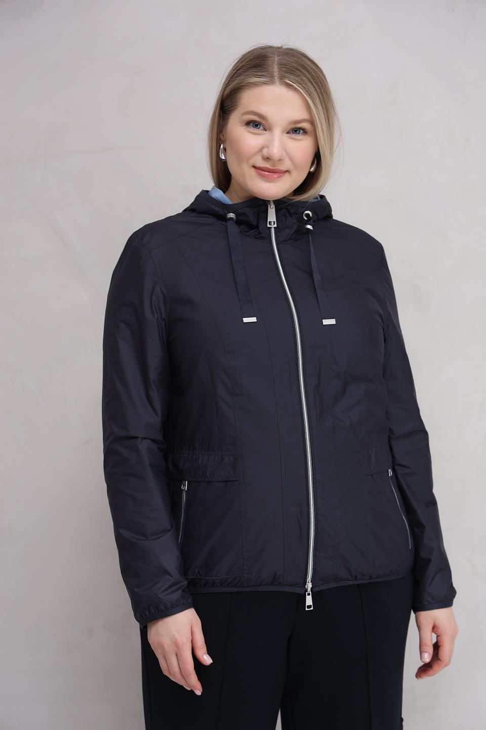 Куртка Lebek голубая с капюшоном