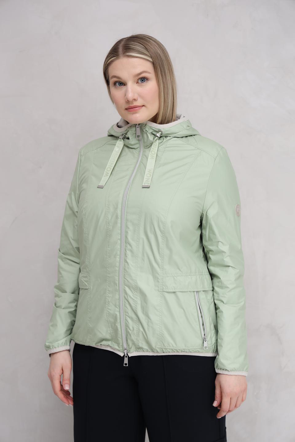 Куртка Lebek лайм с капюшоном
