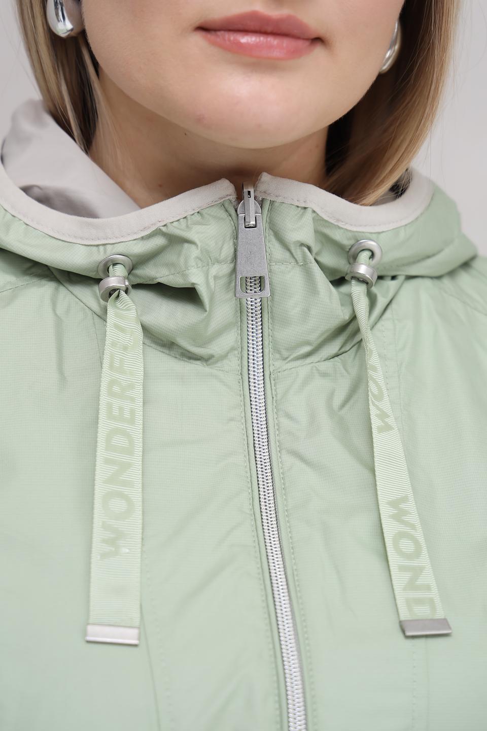 Куртка Lebek лайм с капюшоном