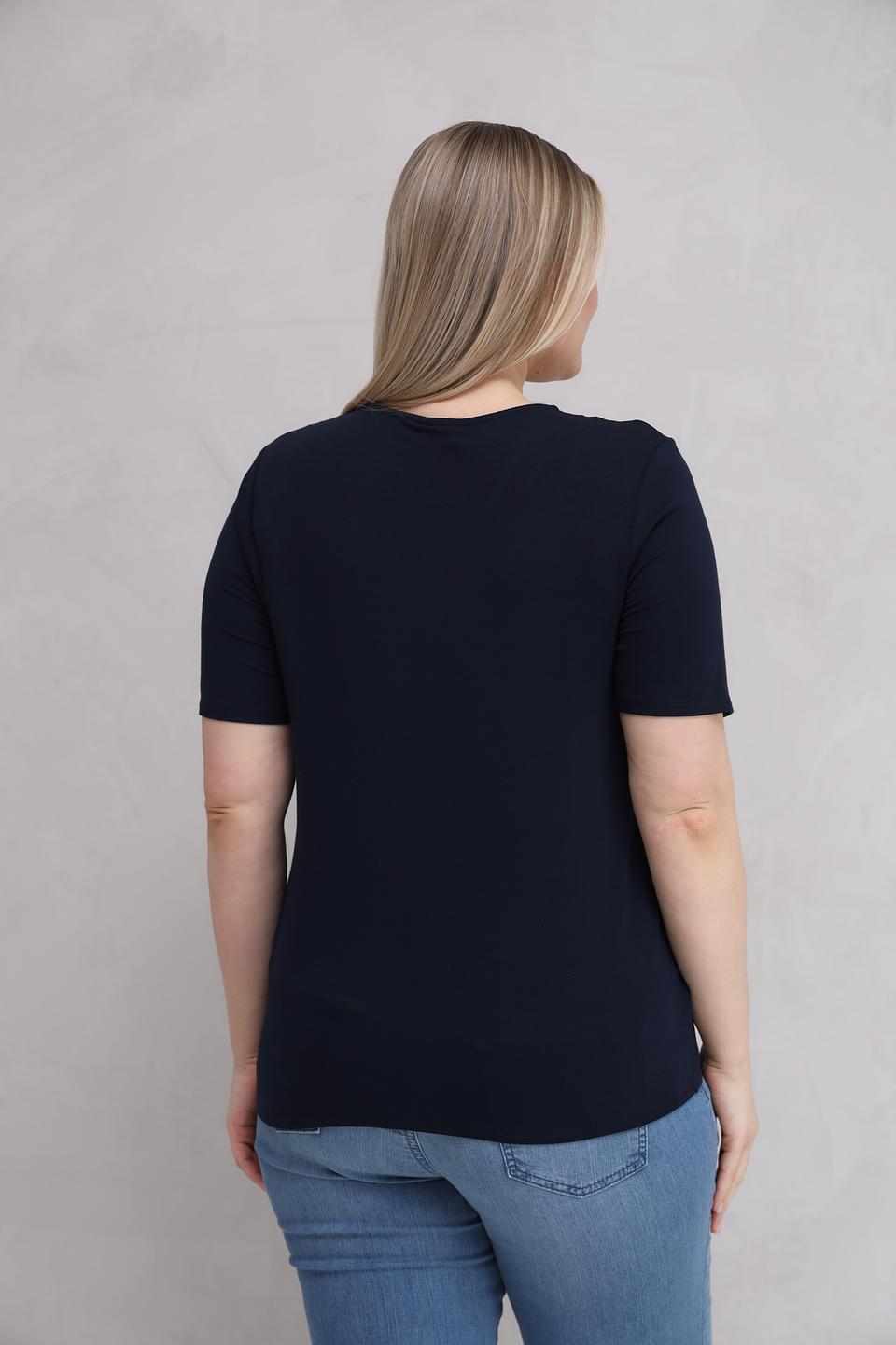 Футболка Barbara Lebek тёмно-синяя