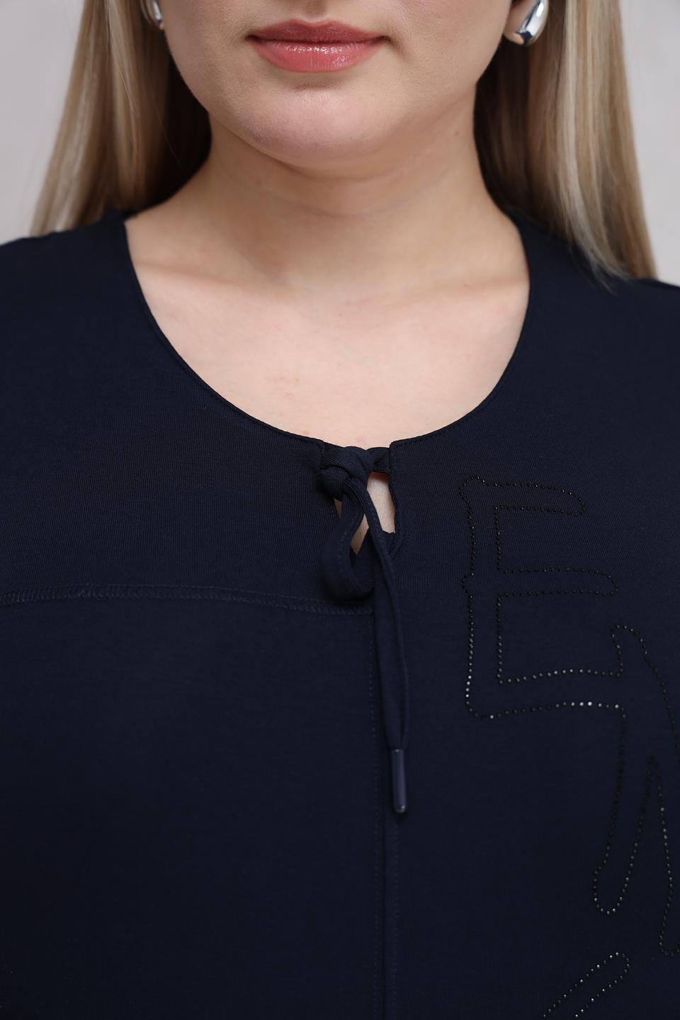 Футболка Barbara Lebek тёмно-синяя