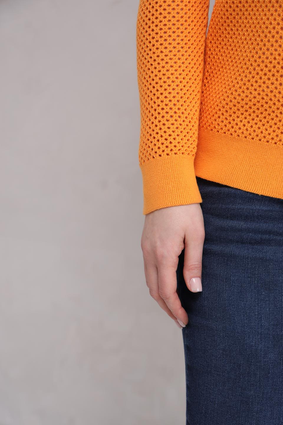 Жакет Lebek оранжевый с капюшоном