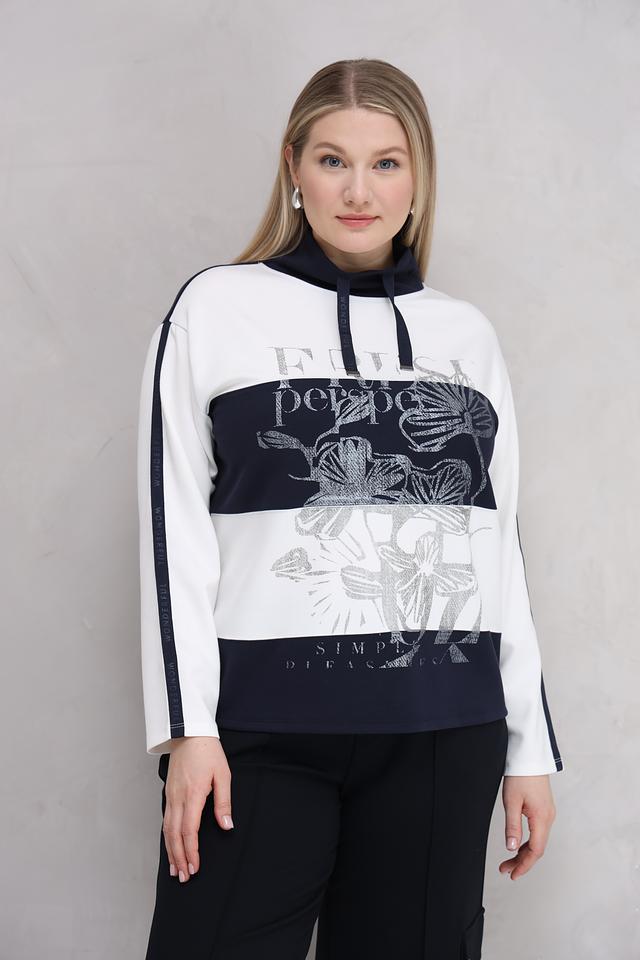 Пуловер Lebek с принтом бабочек