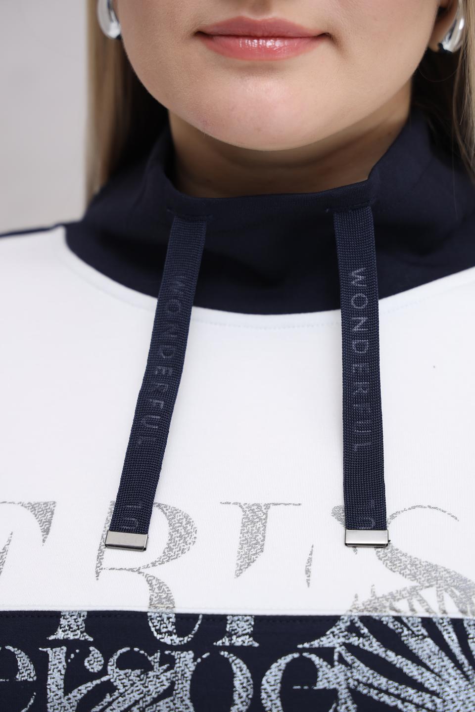 Пуловер Lebek с принтом бабочек