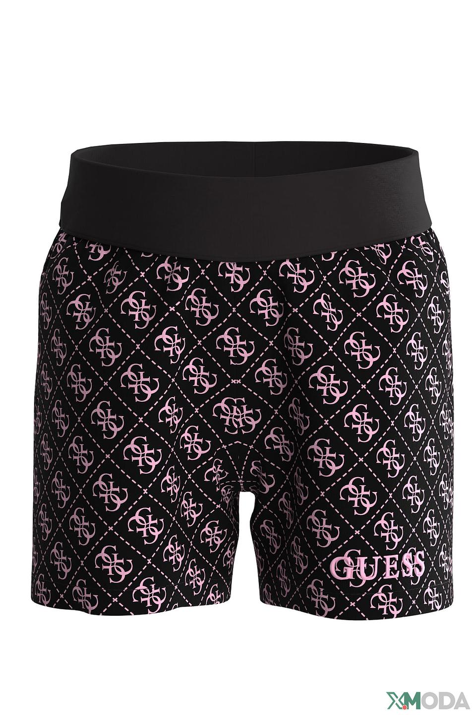 Шорты Guess с логотипом чёрные