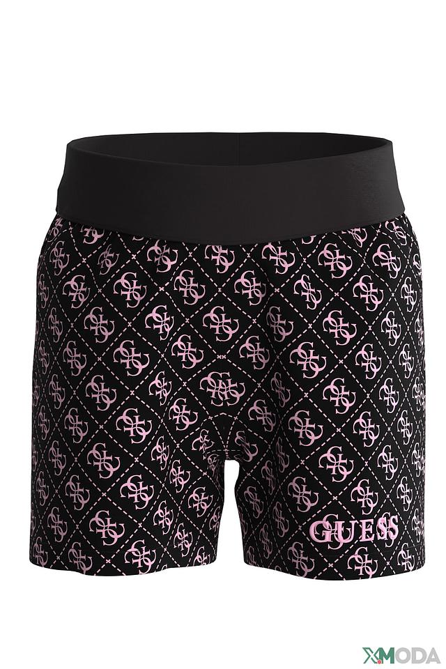 Шорты Guess с логотипом чёрные