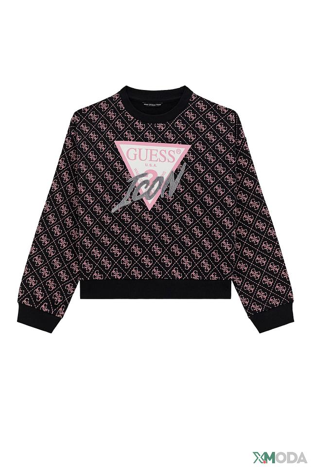 Джемпер Guess логотип чёрный