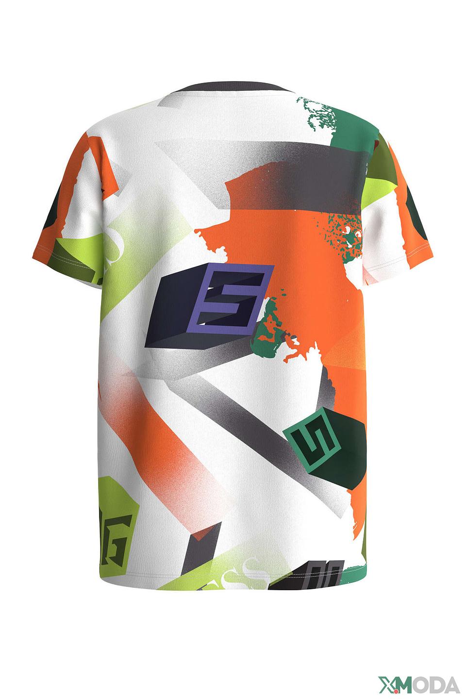 Футболка Guess разноцветный принт